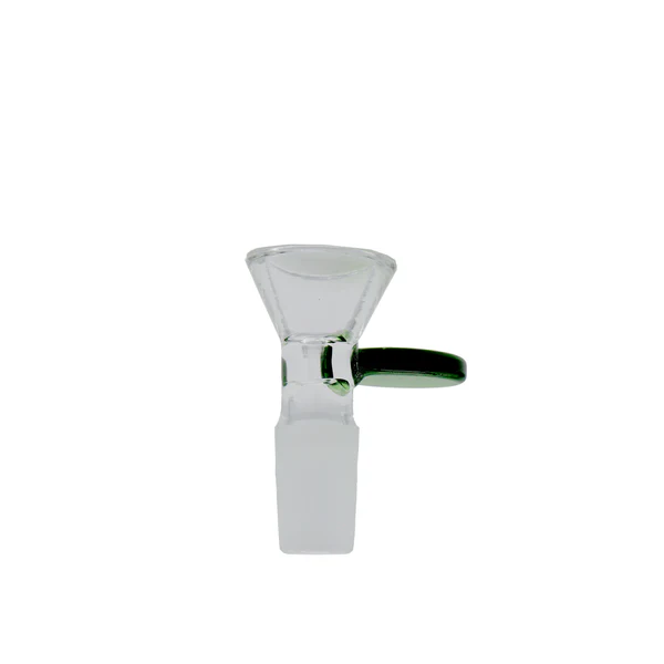 Glass Bowl:14mm Green Handle Martini Bowl
