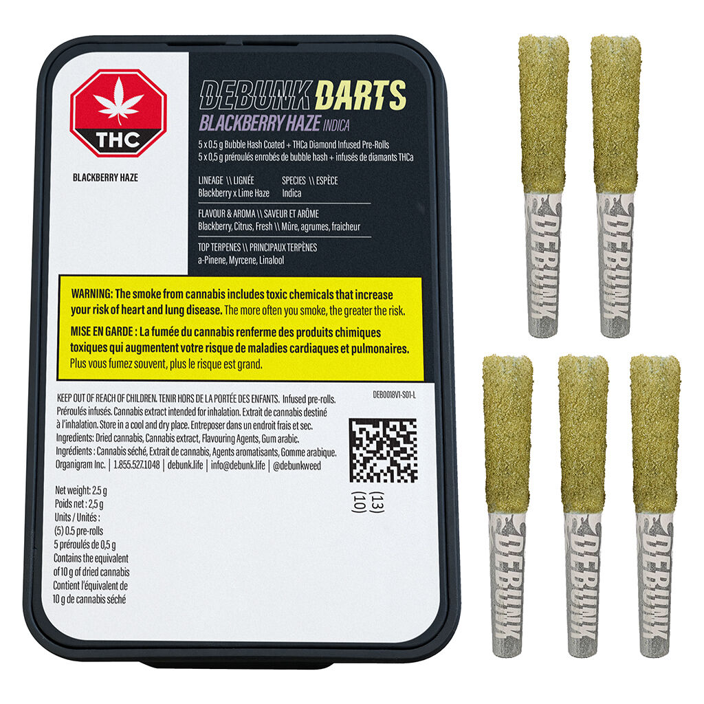 DEBUNK - Blackberry Haze Triple-Infused Bubble Hash Darts