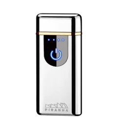 Piranha Plasma Lighter Silver 