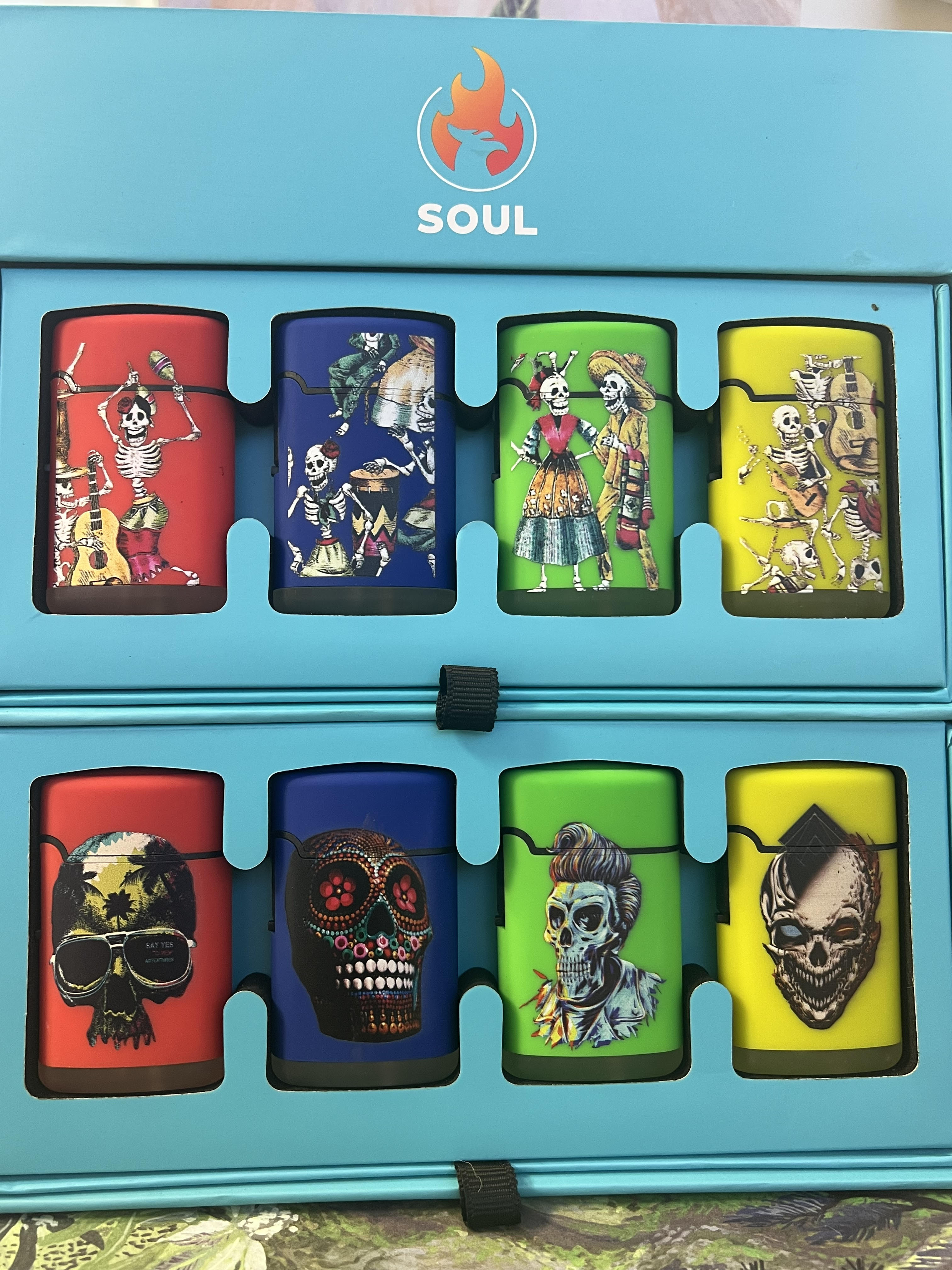 Lighter: Skeletons & Skulls Soul Lighters 40/Display