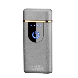 Piranha Plasma Lighter Matte Silver