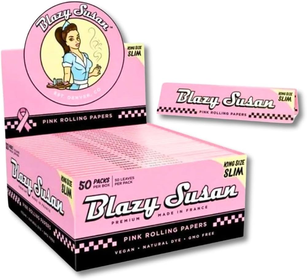 Cig Paper: Blazy Susan Pink King Size Slim