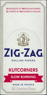 Cig. Paper:Zig Zag White,Single Wide 25/box