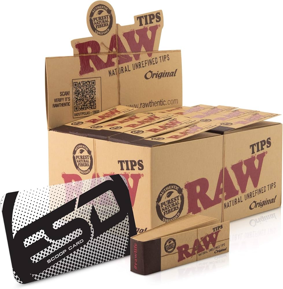 Paper: Raw; Regular Tips  50/Box