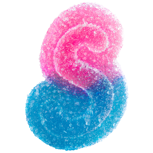 SOURZ by Spinach - Fully Blasted Blue Raspberry Watermelon Gummy - 1 Pack