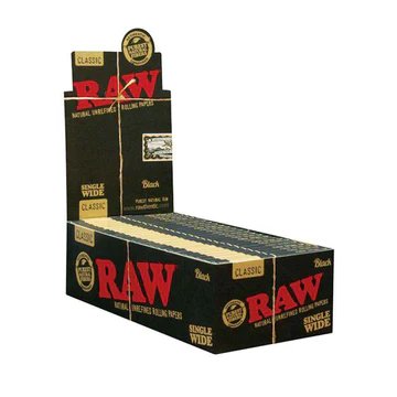 Cig.Paper.Raw Black 1- 1/4 Classic